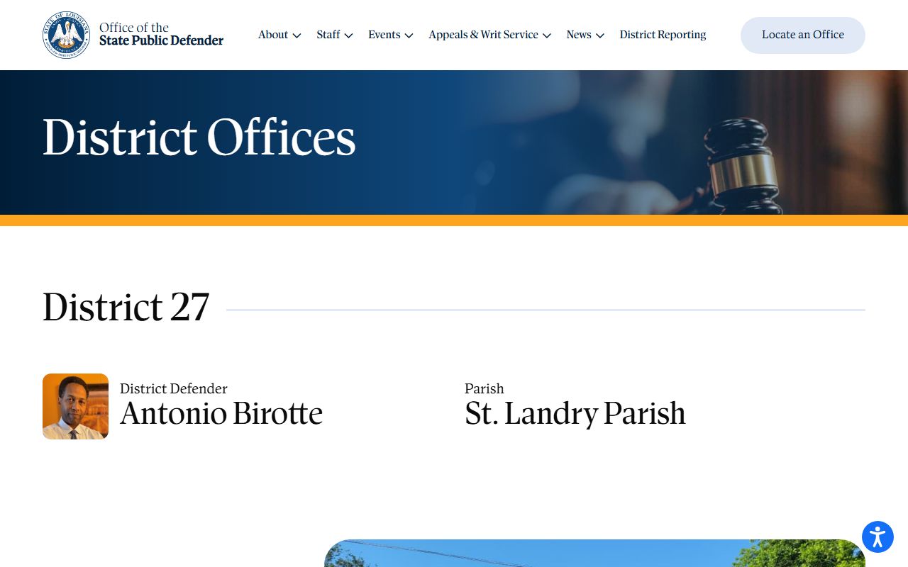 St. Landry Parish District Court District 27 public defender office